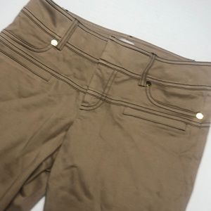 Cache tan stretch pants